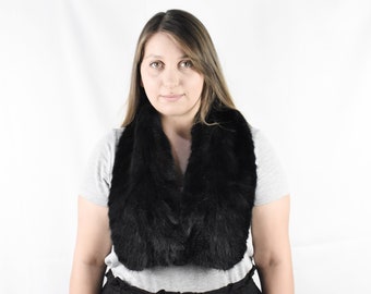 Cuello de piel de visón / Bufanda de piel para mujer / Chal de piel de visón / Regalo de piel para él