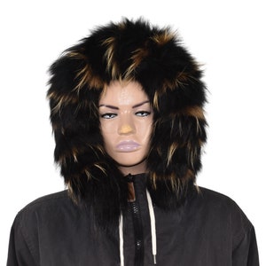 Natural fur trim For Hood | Natural Fox Fur Stripe For Hood | Detachable Fur trim Hood | Fur Collar