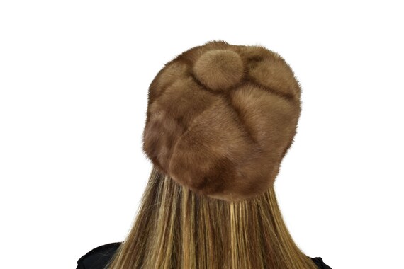 Luxury Fur Hat | Mink Fur Hat | Vintage Style Fur Hat  display picture 2