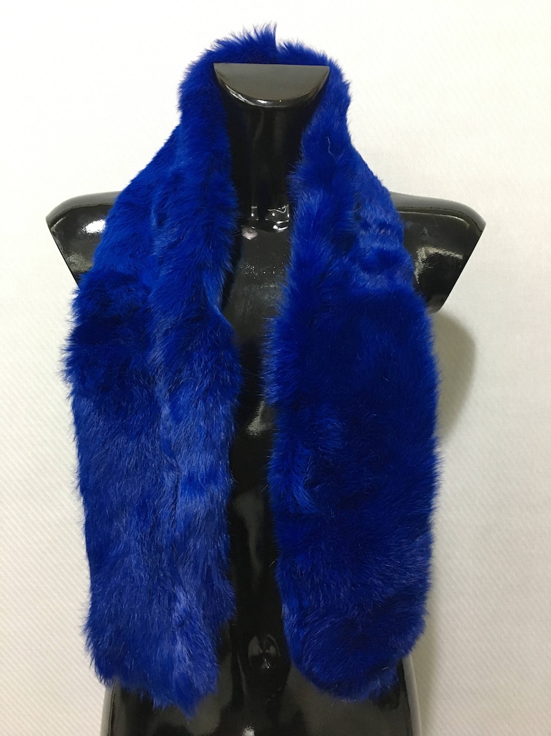rabbit fur scarf