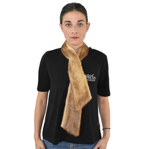 Fur Tie | Mink Fur Scarf  | Fur collar  | Luxury Fur gift For Her | Mink Fur Collar Tie