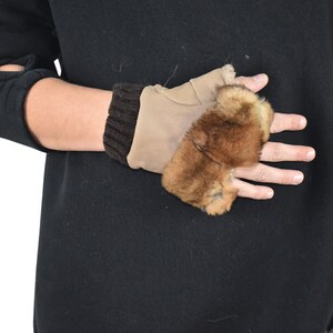 Shearling fingerless gloves | Sheepskin Gloves | Fur Gloves | Gift For her