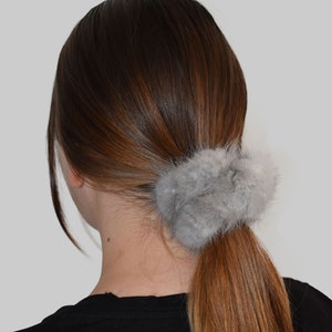 Fall scrunchies , Scrunchies , Mink Fur Scrunchies , Hair Accessories , Gift For Her
