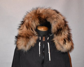 Fox Fur Trim For hood | Detachable Fur Trim  |  Fur collar  | Hood Trim detachable | DIY Hood Fur Trim