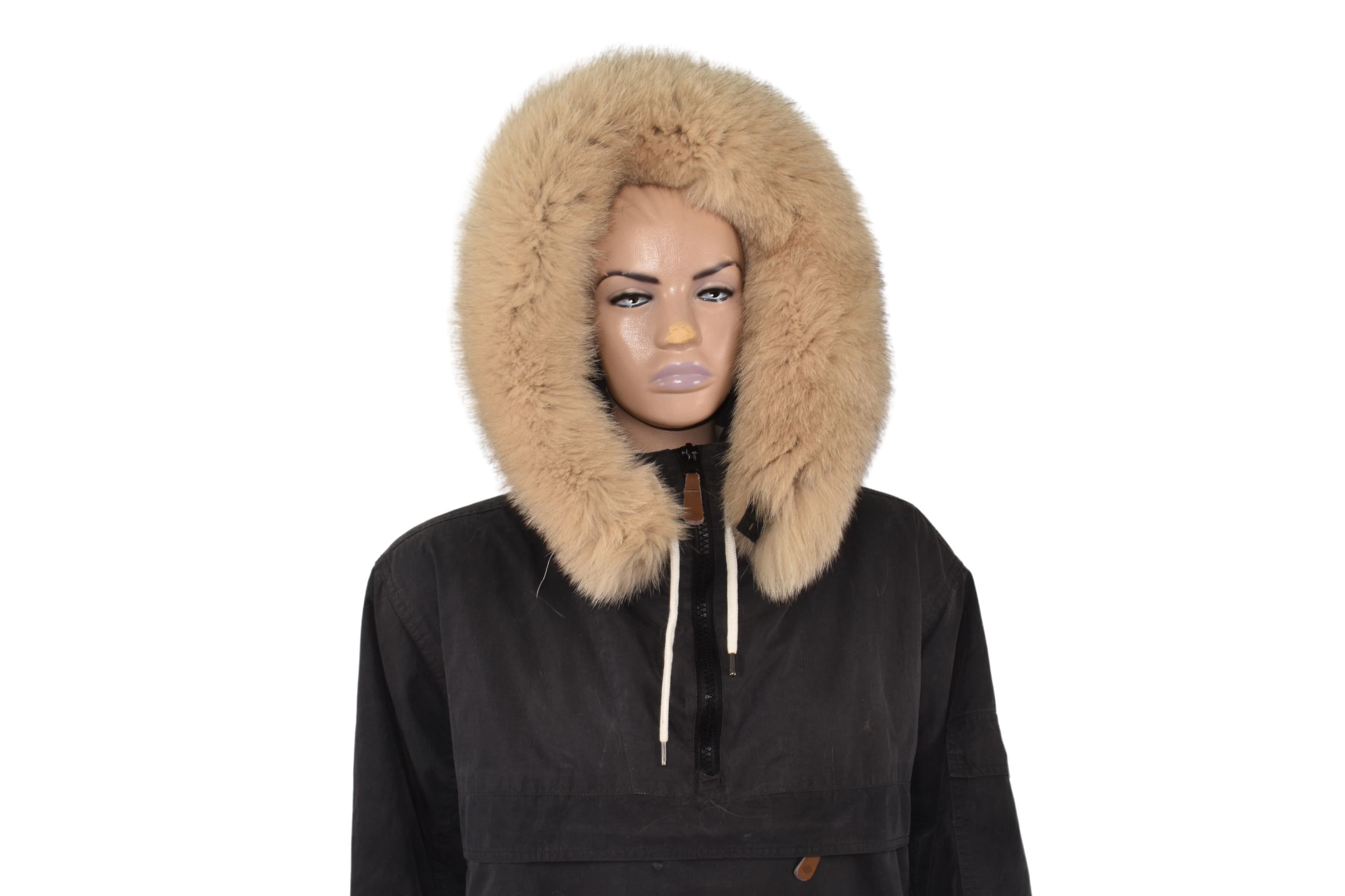 Faux Fur Hood, Brown Faux Fur Collar,detachable Faux Fur Collar,diy for  Faux Fur Hood, Faux Fur Collar TZ3448 