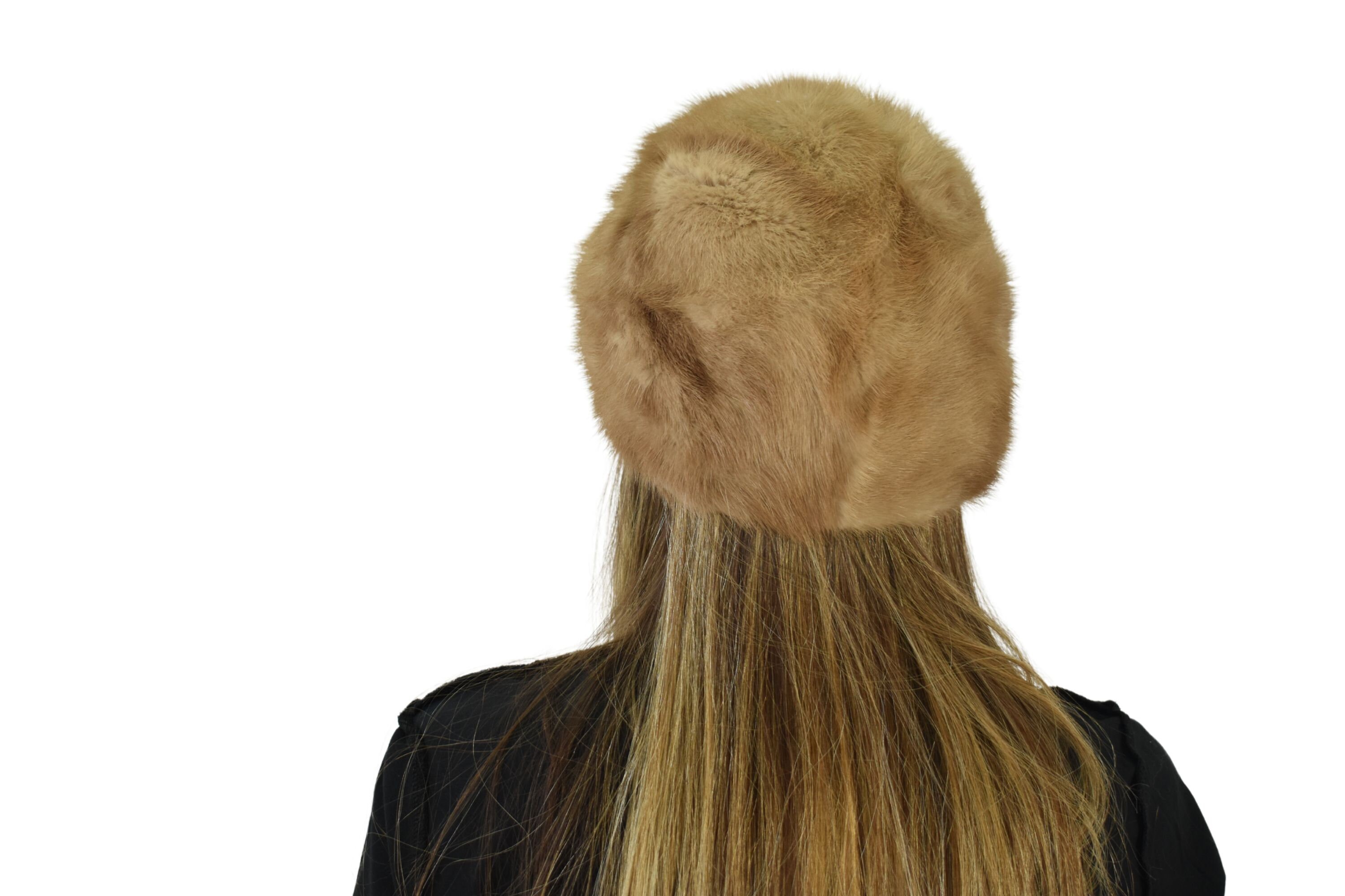 Fur Hat | Mink Fur Hat | Cream Mink Hat | Winter Hat for  display picture 2