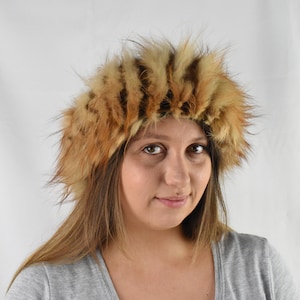 Fur Headband | Fox Fur Headband | Fur Earwarmer | Fox Fur Scarf | Headband Gift For Her | Fur Neck Warmer