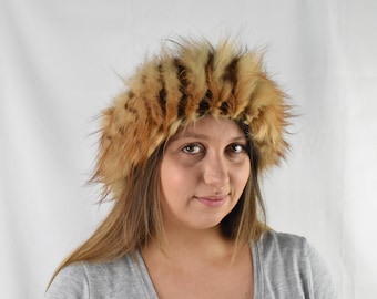 Fur Headband | Fox Fur Headband | Fur Earwarmer | Fox Fur Scarf | Headband Gift For Her | Fur Neck Warmer