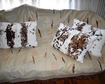 ファー枕カバー | レッキスラビットファー枕カバー | ふわふわファー枕