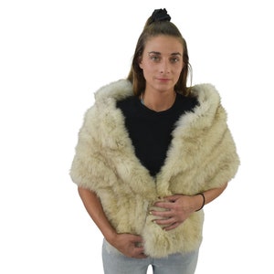 Fox Fur Stole | Natural Fox Fur etole | Fur Stole Fur Wedding | Fur Wrap | Fox Fur Collar | Gift For her
