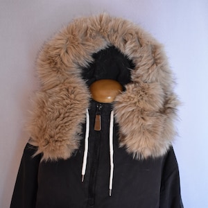 Fur Hood | Fur Hood Snowsuit | Detachable Fur trim | Fox Fur Stripe For Parka | Fur Hood Coat