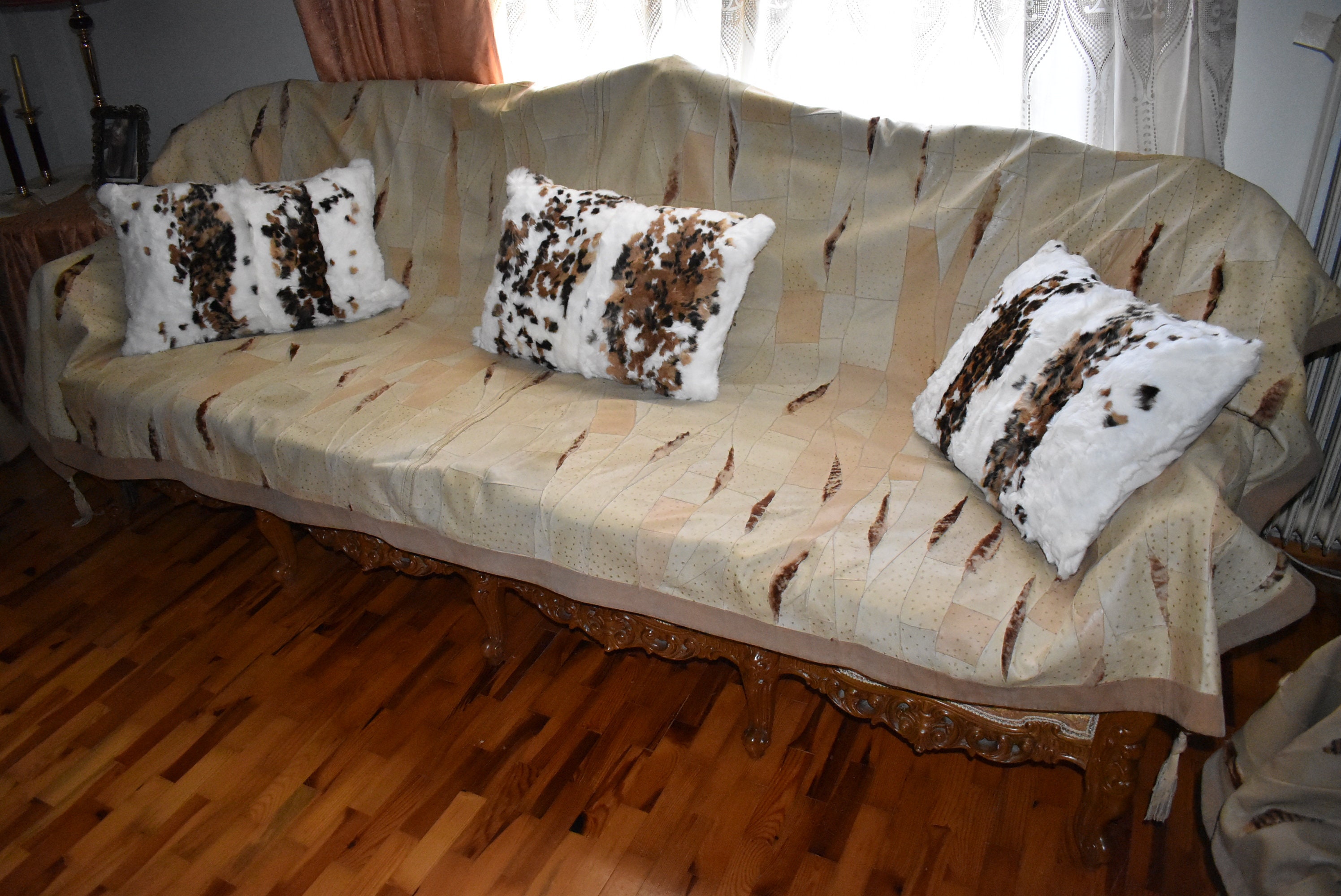 レッキスラビット　枕カバー ファー枕カバー | レッキスラビットファー枕カバー | ふわふわファー枕