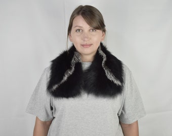 Bontkraag | Vossenbontkraag/bontkraag sjaal cadeau voor vrouw