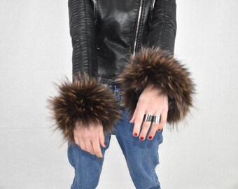 Manchons Poignets Fausse Fourrure – Chauffe-Mains Hiver Doux & Chauds, Style Bracelet Élégant Pour Femmes & Filles !