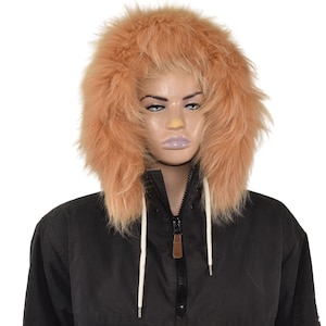 Fox Fur  trim For Hood | Natural Fox Fur Stripe For Hood | Detachable Fur trim Hood | Fur Collar