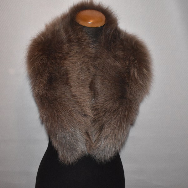 Fur Collar | Detachable fur collar  | Natural Fox Fur Collar | Fur Collar Jacket
