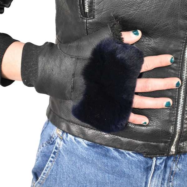 Shearling fingerless gloves | Sheepskin Gloves | Fur Gloves | Gift For her