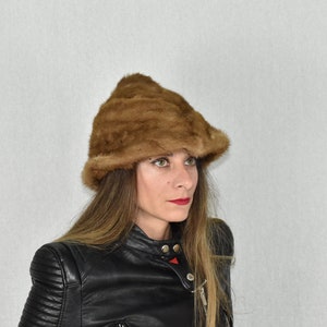 Mink Fur Hat | Fur Cap | Fur Hat gift For Her | Luxury Fur Hat