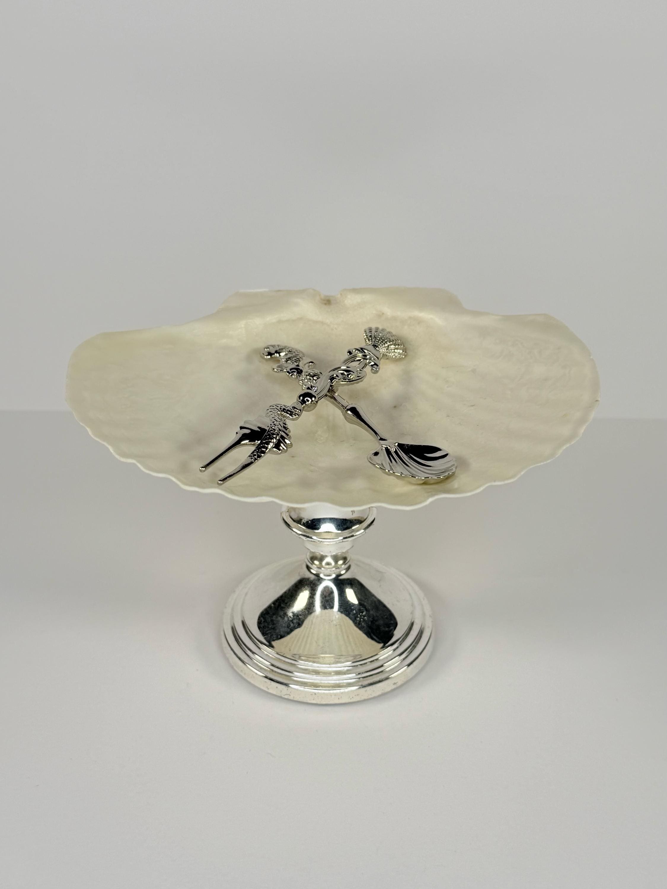 DUEBEL Plat à caviar en verre, 1 service en verre en forme de