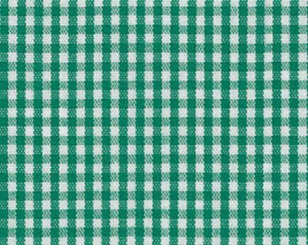 Kelly Green Gingham Fabric 1/16 Inch Gingham Fabric Finders Check 16th Inch Green Cotton Gingham Fabric 60 inch width Fabric by the Yard