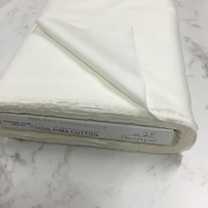 Pima Cotton Champagne Batiste Spechler Vogel Pima Batiste Cotton Batiste Heirloom Fabric 44” fabric Champagne Cotton Fabric