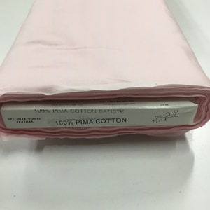 Pima Cotton Pink Batiste Spechler Vogel Pima Batiste Cotton Batiste Heirloom Fabric 44” fabric Pink Cotton Fabric
