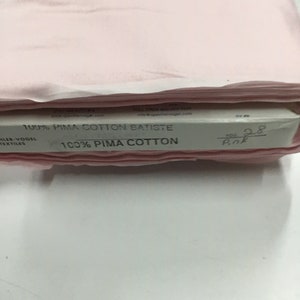 Pima Cotton Pink Batiste Spechler Vogel Pima Batiste Cotton Batiste Heirloom Fabric 44” fabric Pink Cotton Fabric image 4