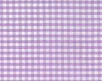 Lavender Gingham Fabric 1/16 Inch Gingham Fabric Finders Check 16th Inch Lilac Cotton Gingham Fabric 60 inch width Fabric by the Yard