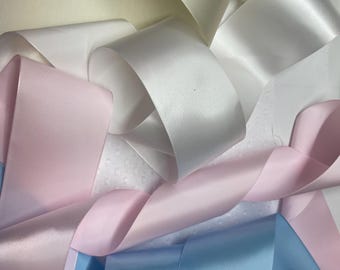 2&1/4" Single Faced Satin Ribbon 5 Yard Ribbon Rolls Satin Ribbon Hairbow Ribbon Heirloom Ribbon Easter Ribbon