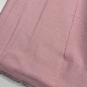 Pink Gingham Fabric 1/16 Inch Gingham Fabric Finders Check 16th Inch Pink Cotton Gingham Fabric 60 inch width Fabric Fabric by the Yard image 2