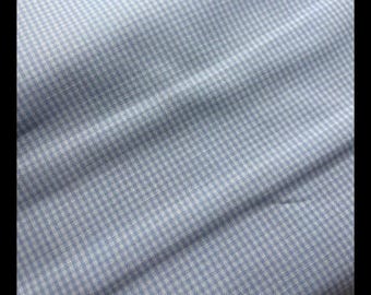 Blue Gingham Fabric 1/16 Inch Gingham Fabric Finders Check 16th Inch Blue Cotton Gingham Fabric 60 inch width Fabric Fabric by the Yard