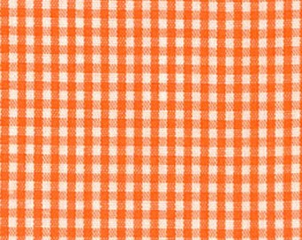 Orange Gingham Fabric 1/16 Inch Gingham Fabric Finders Check Fabric orange Sixteenth Cotton Gingham Fabric 60 inch width Fabric by the Yard