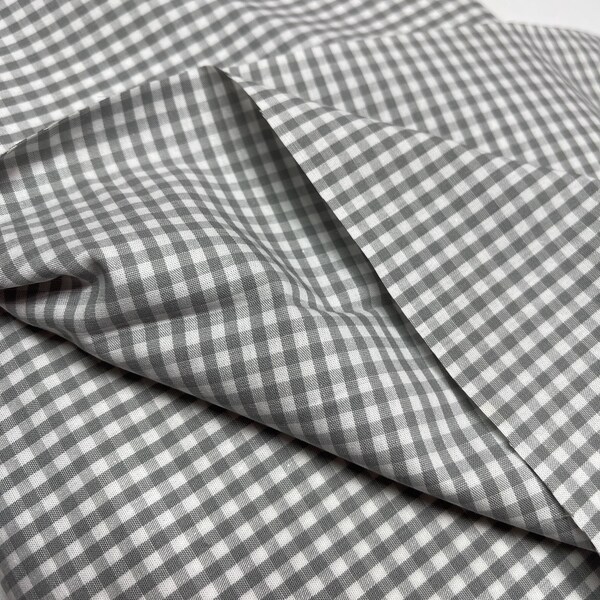 Grey Gingham - Etsy