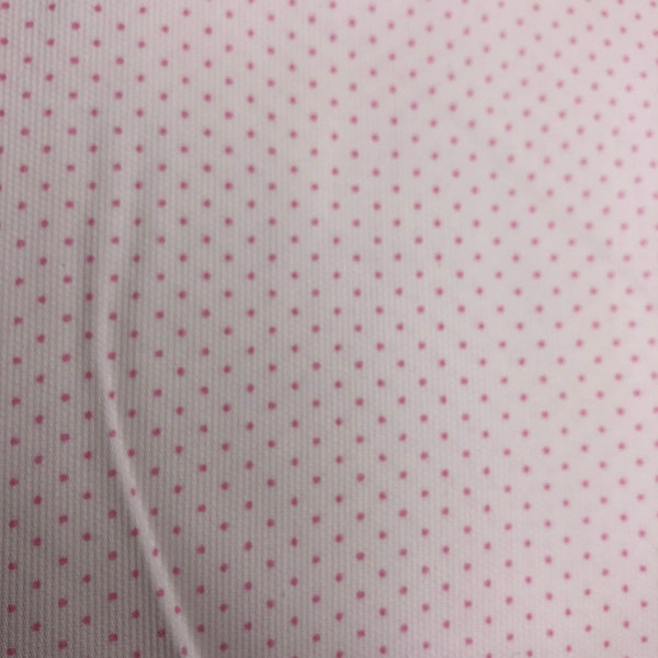 Pink mini dot Pique Cotton Fabric Finders 100 percent Cotton Pink Dot Pique Cotton Fabric 60 inch width Fabric by the Yard Easter Fabric