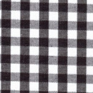 Black Gingham Fabric 1/4 Inch Gingham Fabric Finders Check Quarter Inch Black  Cotton Gingham Fabric 60 inch width Fabric Fabric by the Yard