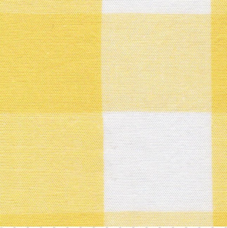 Yellow Gingham Fabric 1 Inch Gingham Fabric Finders Check Etsy