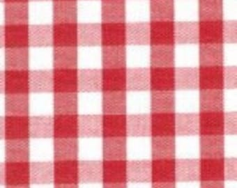 Red Gingham Fabric 1/4 Inch Gingham Fabric Finders Check  Red Quarter Inch Cotton Gingham Fabric 60 inch width Fabric Fabric by the Yard