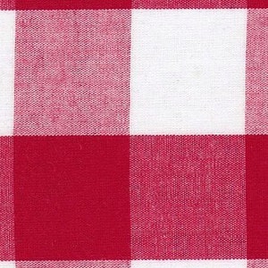 CLEARANCE Red Gingham Fabric 1 Inch Gingham Fabric Finders Check Fabric Red One Inch Cotton Gingham Fabric 60 inch width Fabric by the Yard