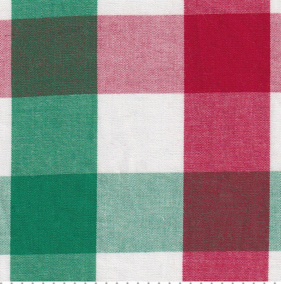 60 Gingham Fabric Red - 1