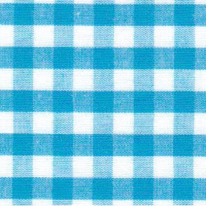 Turquoise Gingham Fabric 1/4 inch Fabric Finders Check Turquoise One Fourth Inch Cotton Gingham Fabric 60 inch width Fabric by the Yard