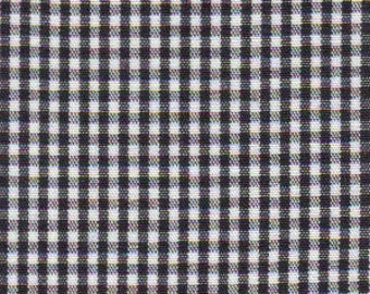 Black Gingham Fabric 1/16 Inch Gingham Fabric Finders Check 16th Inch Black  Cotton Gingham Fabric 60 inch width Fabric Fabric by the Yard