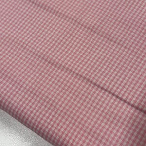 Pink Gingham Fabric 1/16 Inch Gingham Fabric Finders Check 16th Inch Pink Cotton Gingham Fabric 60 inch width Fabric Fabric by the Yard image 4