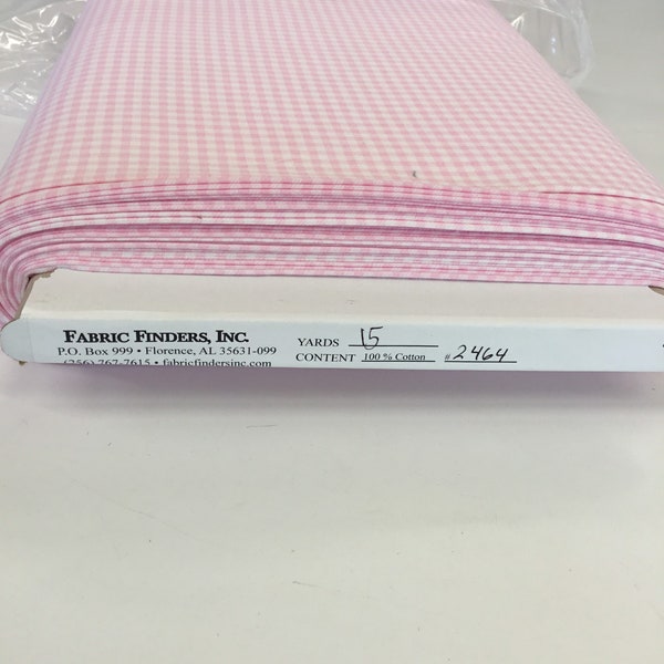 Pink gingham Pique Cotton Fabric Finders 100 percent Cotton Pink Gingham Pique Cotton Fabric 60 inch width Fabric by the Yard Easter Fabric