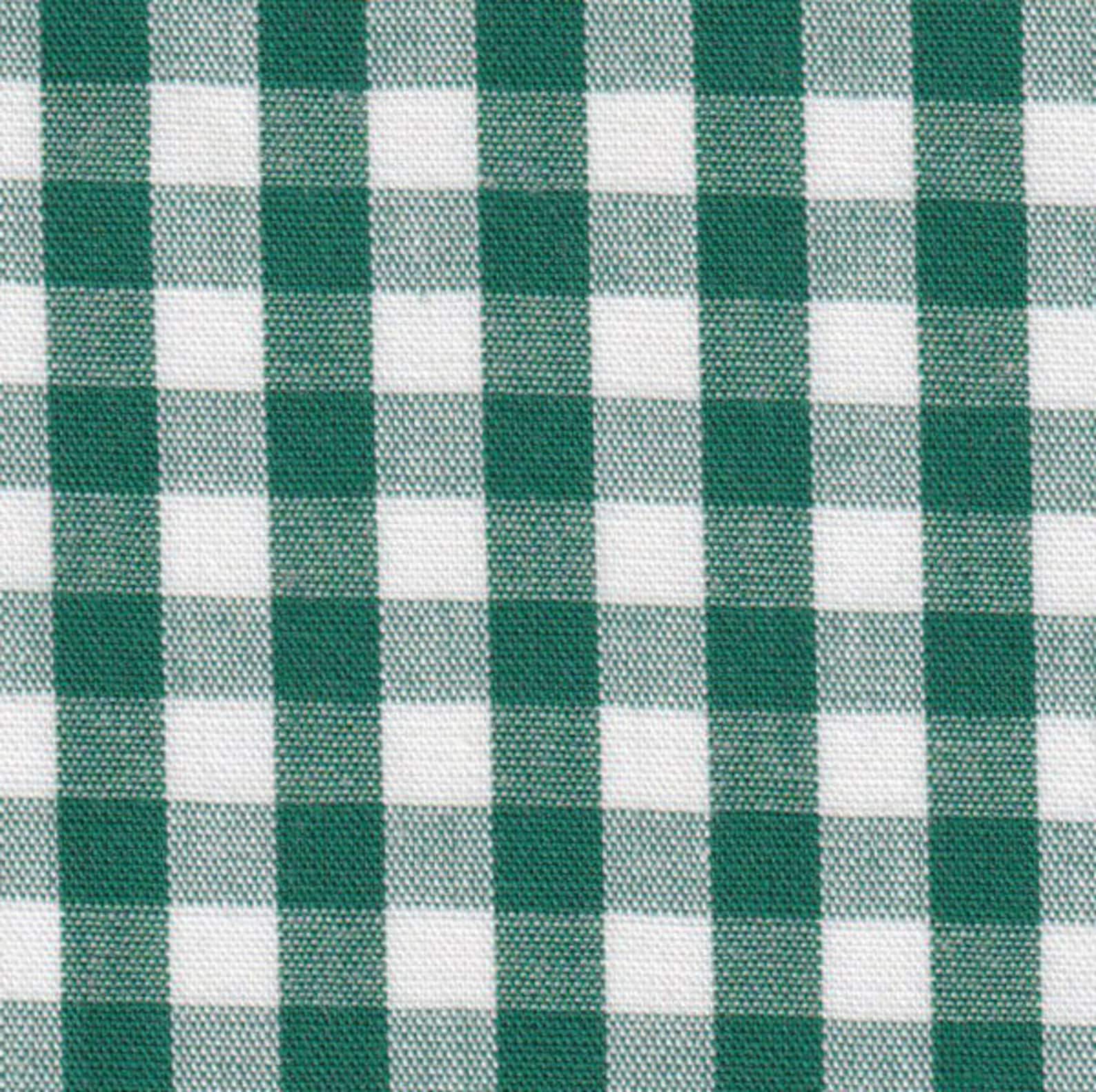 Hunter Green Gingham Fabric 1/4 Inch Gingham Fabric Finders Etsy