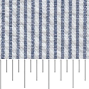 Navy Blue Seersucker Stripe Fabric Finders 100 percent Navy Cotton Seersucker Stripe Fabric 60 inch width Fabric by the Yard