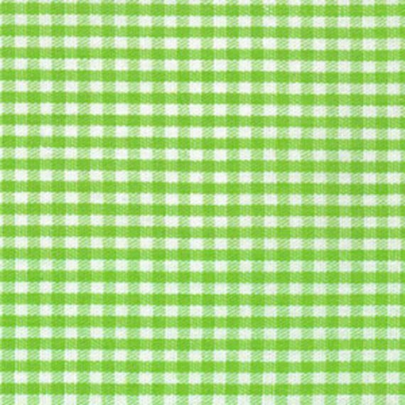 Lime Green Gingham Fabric 1/16 Inch Gingham Fabric Finders Check 16th Inch  Lime Green Cotton Gingham Fabric 60 inch width Fabric by Yard