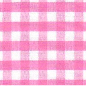 Hot Pink Gingham Fabric 1/4 Inch Fabric Finders Check