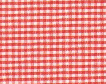 Paprika Gingham Fabric 1/16 Inch Gingham Fabric Finders Check Fabric orange 1/16 Cotton Gingham Fabric 60 inch width Fabric by the Yard