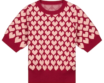 COEUR T-shirt en tricot pour enfants Pull pour enfants Vêtements en tricot