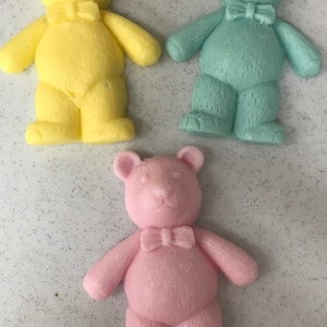 Handmade teddy bear baby shower favours